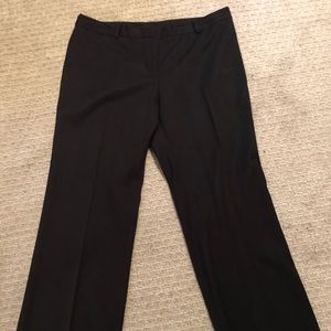 Anne Klein 16 black gaberdine pants .